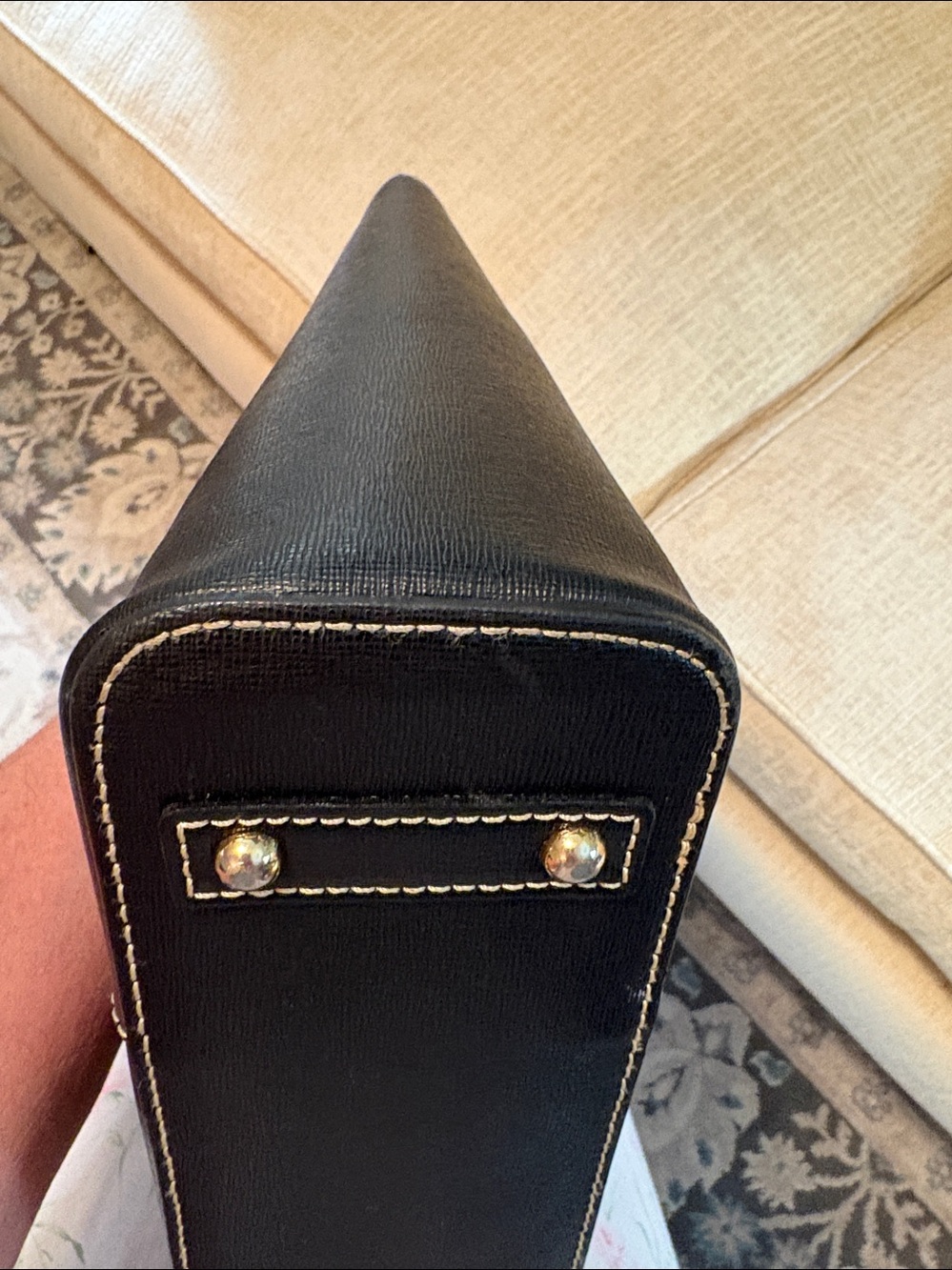 Dooney & Bourke Black Leather Tote Bag - Picture 13 of 16